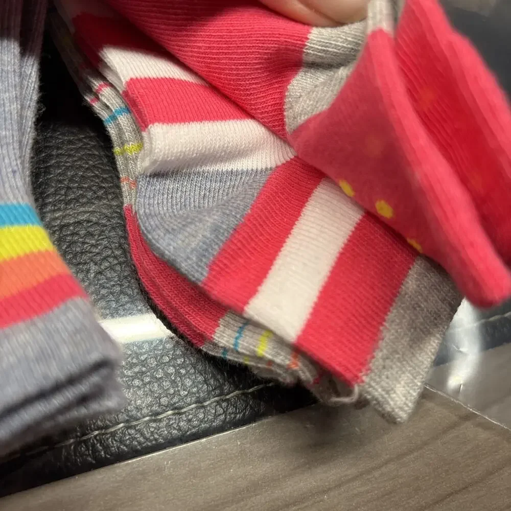 Cat & Jack Girls Low-Cut Socks 6 Pairs Multicolor Neutral Size 4T-5T 8-11 New